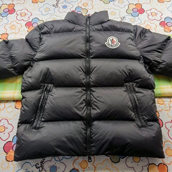 Moncler Black Short Outdoor Down Jacket - Picture 1 of 9